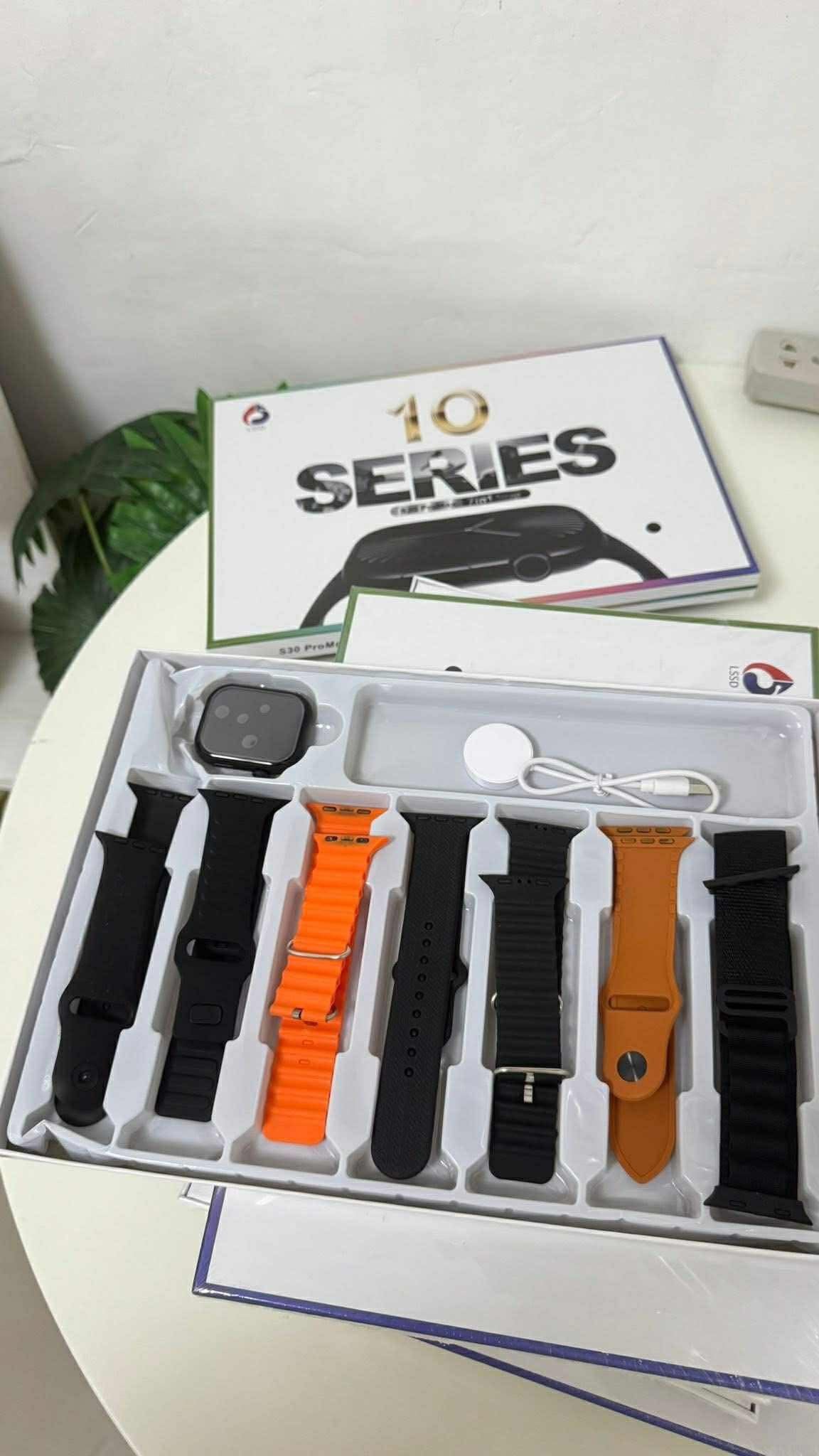 S30 Series 10 Smartwatch – 7 Interchangeable Straps, Fitness & Health Tracker