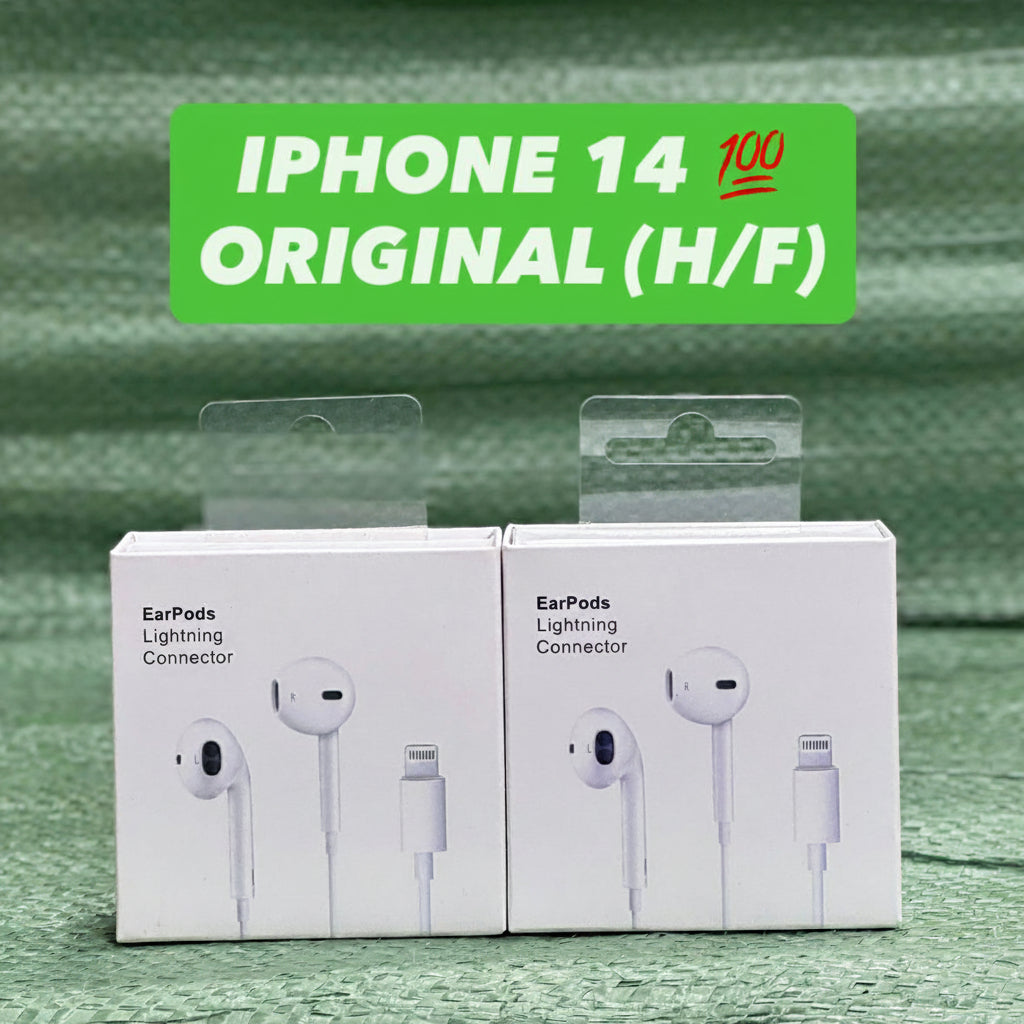 iPhone 14 Original Wired Handsfree – Lightning Connector Stereo Earphones