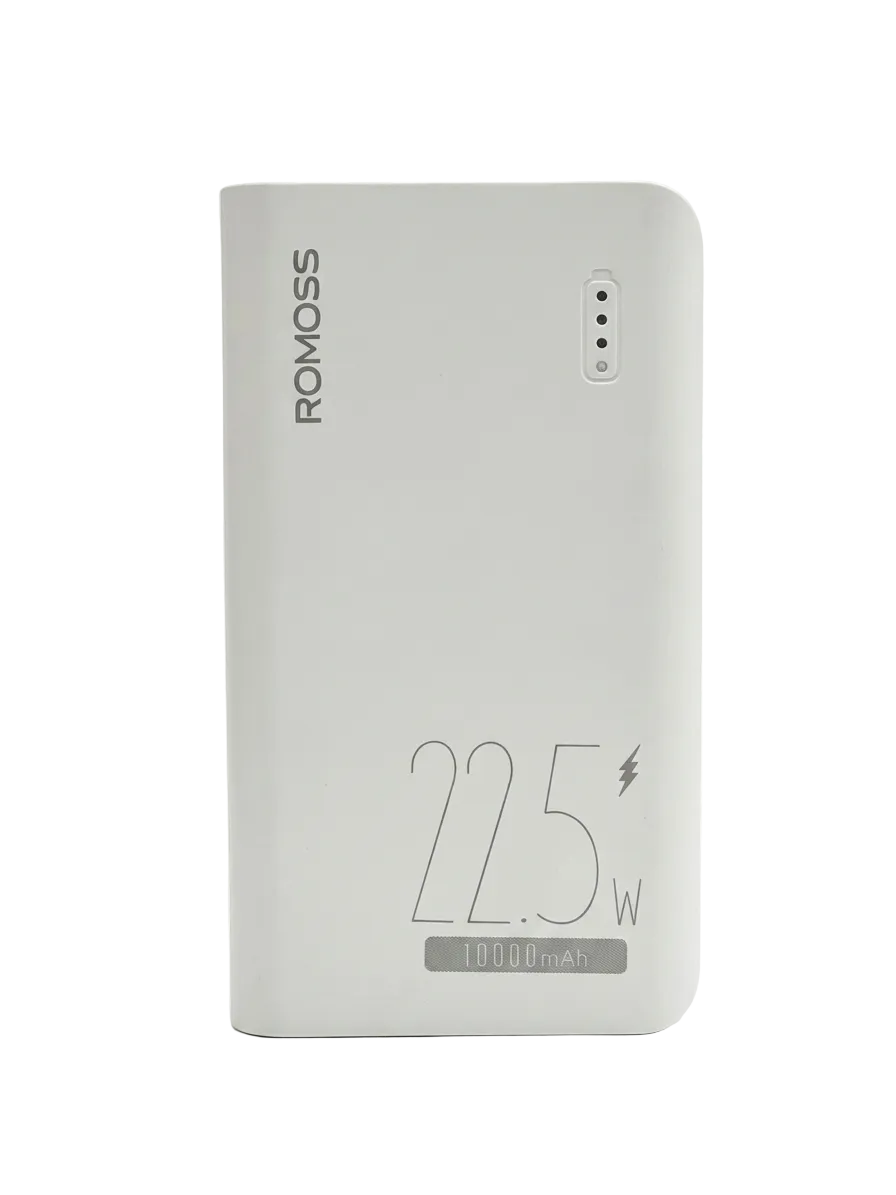 Romoss 10000mAh Compact Power Bank – 22.5W Fast Charging with Type-C Input/Output