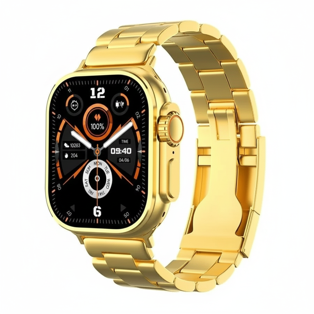 H20 49mm Smartwatch Bundle – Air Pods + Hard Shell Watch Protector, Fitness & Smart Features