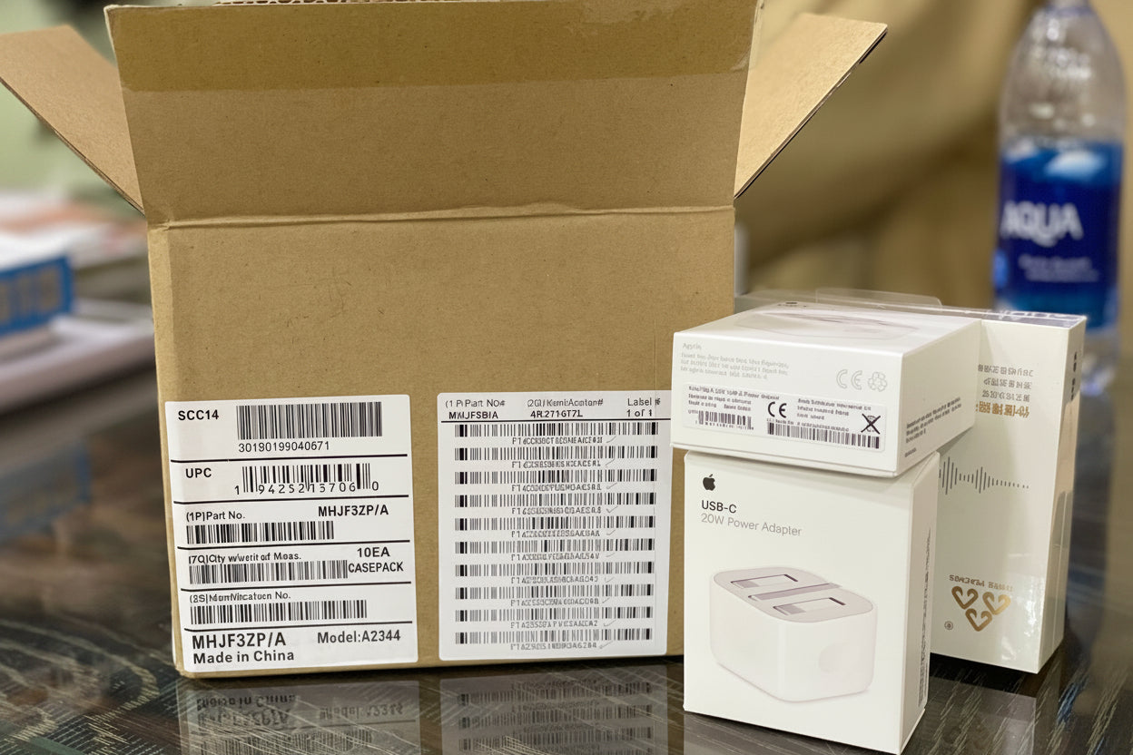 Original 3-Pin 20W USB-C Power Adapter – Heavy Duty | Serial Matched | UK Plug