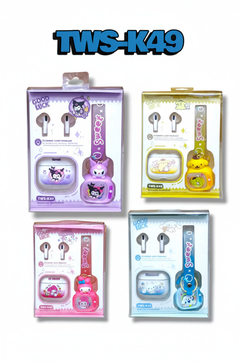 TWS-K49 Earbuds Gift Set with Casual Watch – Premium Kids & Girls Gift Set