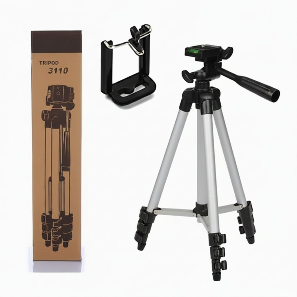 Tripod Stand 3110 – Adjustable & Portable Camera & Phone Mount