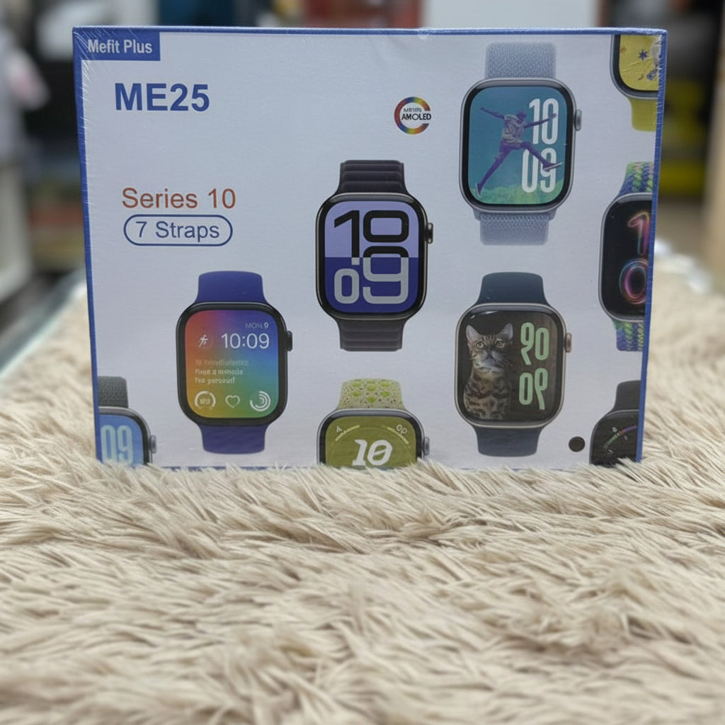 ME25 Series 10 Smartwatch – 7 Interchangeable Straps, Fitness & Health Tracker