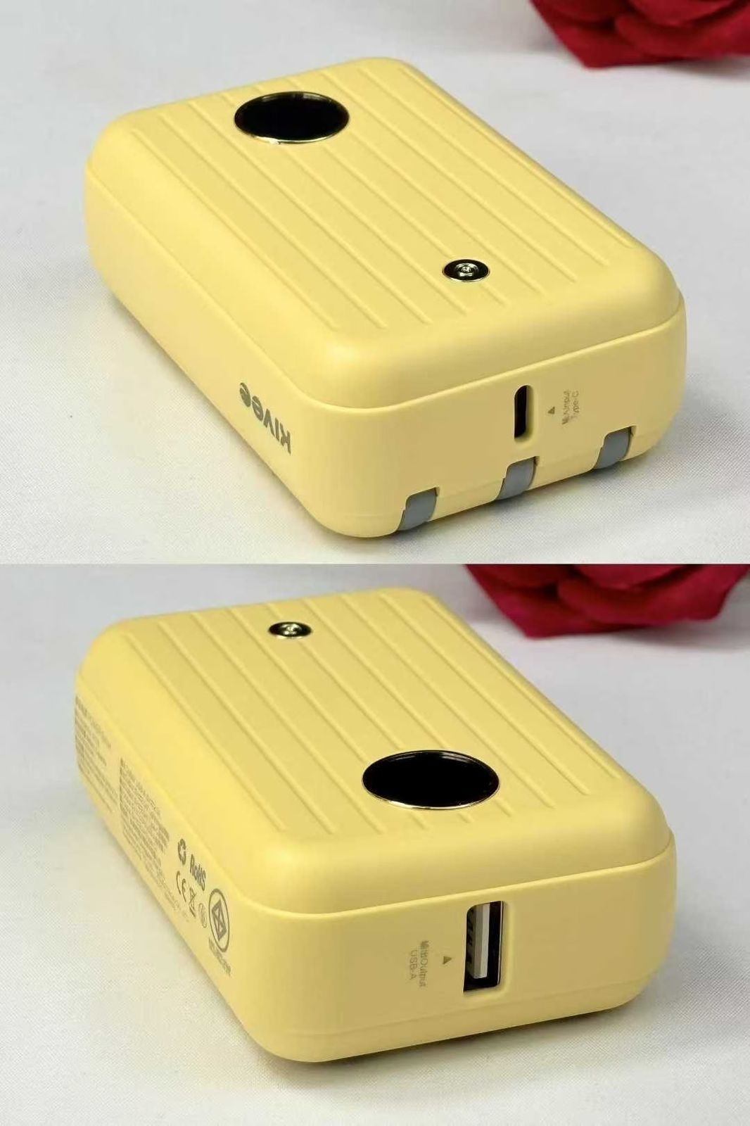 Kivee Basake 10000mAh Compact Power Bank – 22.5W Fast Charging with Dual Built-In Cables
