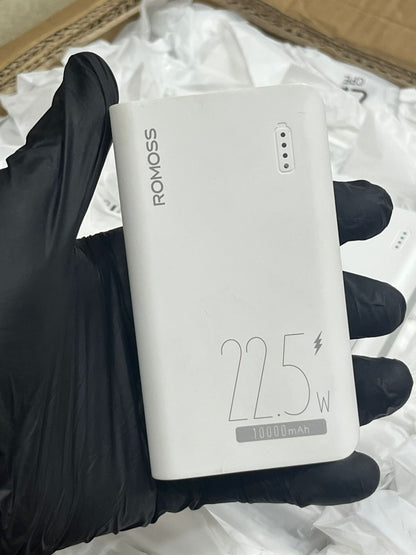 Romoss 10000mAh Compact Power Bank – 22.5W Fast Charging with Type-C Input/Output