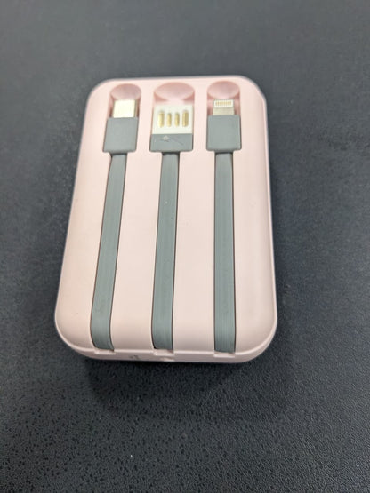 Kivee Basake 10000mAh Compact Power Bank – 22.5W Fast Charging with Dual Built-In Cables
